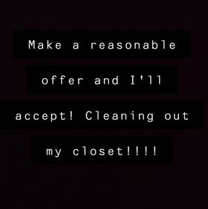 CLEANING OUT MY CLOSET!!!!!